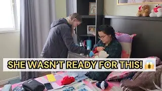 SHOCKING! Nurse Comes Home to See our Baby !!