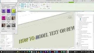 How to model 3D Text on Revit 2026