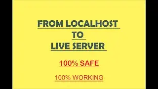 How to move WordPress site from localhost to live server manually using cPanel (Easy 4 Steps).