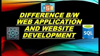 Difference b/w Web Application and Website Development | #webdevelopment | #website | #ttf