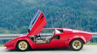 Lamborghini Countach Euro tour part 2. Switzerland to Italy via Andermatt & the Gottard Pass