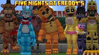 THIS MINECRAFT FNAF 2 ADDON IS INCREDIBLE! (Tiredy's Fnaf 2 Mod Showcase)