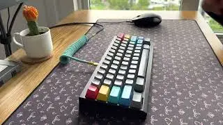 Midway 60 | Vintage Browns on PC plate | SP SA Keycaps | Typing test