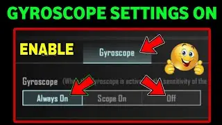 how to enable Gyroscope in PUBG MOBILE & BGMI🔥Pubg Gyroscope settings🔥pubg me Gyro kaise on kare