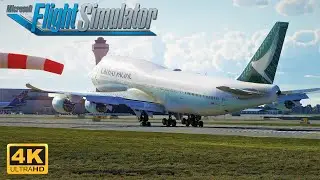 (4K) Microsoft Flight Simulator 2020 - The Best Boeing 747-8 MIAMI Landing Yet! - MAXIMUM GRAPHICS