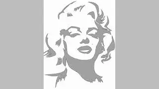 Marilyn Monroe Stencil On Samsung Tab A (Speed Paint)