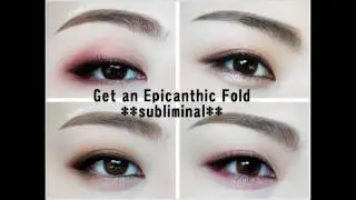 Get an Epicanthic Fold **subliminal**