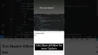 How to apply shadow effect on Text