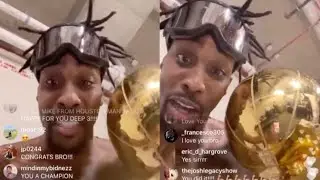 Dwight Howard Celebrates Lakers 17th NBA Title On IG Live