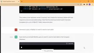 How to Create a Database using #ChatGPT?
