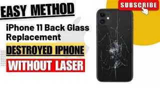 How to replace iphone 11 back glass cracked || easiest iphone glass fix