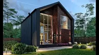 БП-137: Современный Барнхаус — оцените стильный фасад! 🏡
