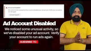 Ad Account Disabled Facebook | We Noticed Some Unusual Activity, so we've Disabled Your Ad Account