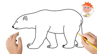 How to draw a polar bear | Easy drawings