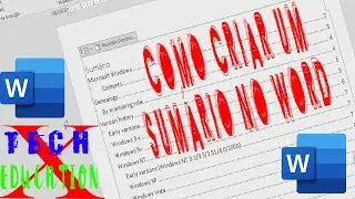 Microsoft Word Como criar um incrível sumário utilizando o word