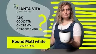 Маленькое кашпо высотой 11 см с системой автополива
