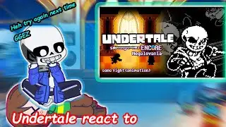 Undertale Reaction to | Undertale: Megalovania Encore | Sans Fight Animation (by spamdoor)
