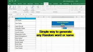 How to generate random name and word
