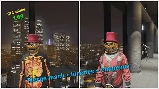 🔥Solo💥 Merge mask + lunettes + chapeaux super easy (GTA online 1.69)