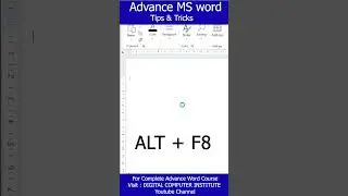 How to Show all Shortcut Keys in MS Word | MS Word के सारे Shortcut Keys | #shortvideo ,#shorts