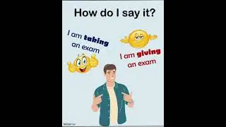 Do students 'give' exams or 'take' them? 😊