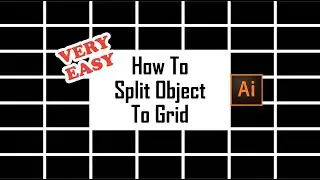 How To Split Object Into Grid In Illustrator | Easy Illustrator Tutorial | Basic Illustrator Tool