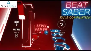 Beat Saber VR first time songs tries & FAILS compilation!