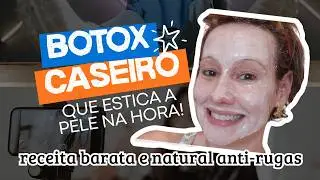 BOTOX CASEIRO que estica a pele na hora! Receita barata e natural anti-idade