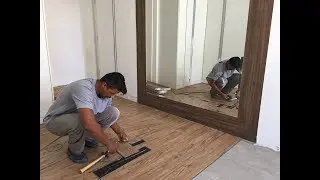 Instalação do piso vinílico click - Rodapé.com