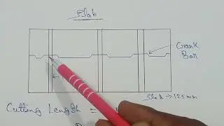 How to provide crank bar in slab | cutting length of crank bar | How to Provide Bent up bar in slab