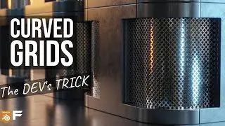 How can the grids follow a curved surface? Fluent and Blender tutorial - Dev's trick