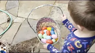 Easter Morning Gift Basket and Easter Egg Hunt!