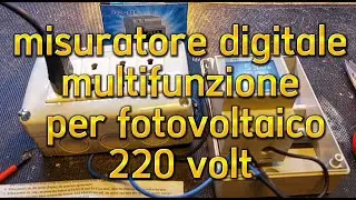 Fotovoltaico, misuratore digitale multifunzione