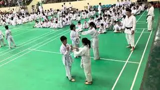 Thi lên đai vàng Karate
