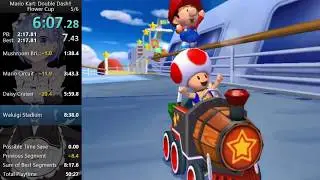 Mario Kart: Double Dash!! Flower Cup Speedrun in 