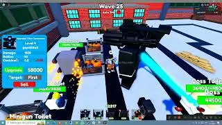 ставлю только чёрных юнитов в Toilet Tower Defense