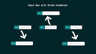 Input Text Box with Slide Animation in HTML with CSS | Coding Tutorials