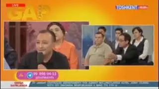 войдод сал колди жонли ефирда муштлашиб кетишига