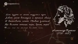 A. C. Пушкин  - Узник. Нейропоэзия