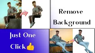 How to remove photo background Just one click || photo ka background kaise remove karen
