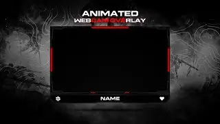 Animated COD Modern Warfare Theme Webcam Overlay Template for Streamers