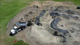 Crescent Citys Pump track progress Aug 20th 2024