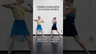 Where do YOU stand on the debate?? #ballet #tights #ballerinas #funnyshort #dancestudio #ballerina