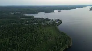 Kellarpelto citypart near lake Saimaa, Savonlinna, Eastern Finland 28.6.24