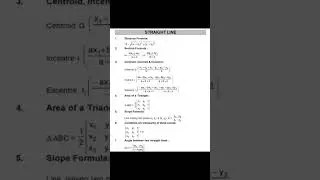 Straight line //basic formula 