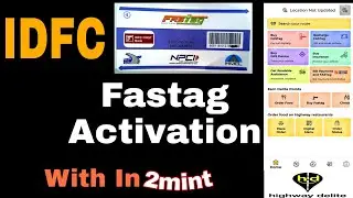 Highway Delite Fastag Activation Video .. Agent Activation /  IDFC fasTag Activation Video #fastag