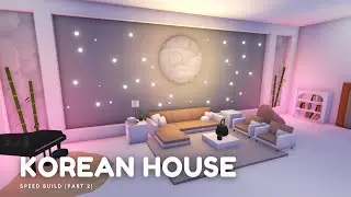 AESTHETIC KOREAN HOUSE Speed Build (Part 2) | Adopt me Roblox!
