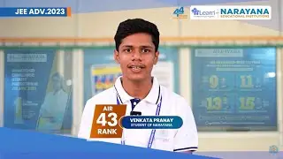 AIR 43rd Rank Venkata Pranay in JEE Advanced 2023