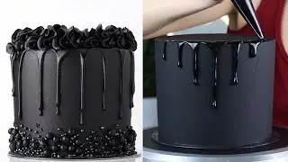 How To Make a Monochromatic Black Cake