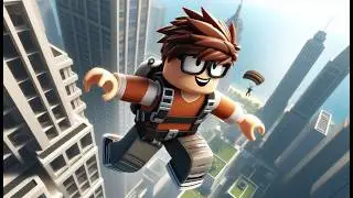 fiz o maior voo pulando de um prédio - roblox skydive